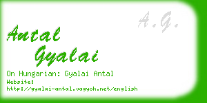antal gyalai business card